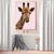 Giraffe No2 Safari Animals Wall Art | Animals Wall Art in Poster, Frames & Canvas