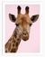 Giraffe No2 Safari Animals Wall Art | Animals Wall Art in Poster, Frames & Canvas