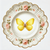 Golden Bloom and Blush Butterfly Wall Art | Kitchen Wall Art | Dining Room Wall Art | Vintage Wall Art | Elegant