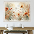 Golden Bloom Wild Flower, Sunflower, Poppies Floral Garden Wall Art