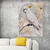 Golden Crest - Cockatoo Among Wildflowers – Australian Wildlife Canvas Wall Art Print Decor Stretched Canvas / 40x60 cm