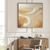 Golden Dunes Luxurious Abstract Wall Art Print Print Material