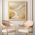 Golden Dunes Luxurious Abstract Wall Art Print