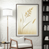 Golden Grass – Minimalist Australian Botanical Canvas Wall Art Print Decor