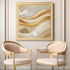 Golden Mirage Luxurious Abstract Wall Art Print