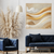 Golden Mirage Luxurious Abstract Wall Art Print Print Material