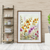 Golden Orchid Glow – Watercolor Floral Wall Art Print Material