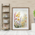 Golden Orchids – Watercolor Floral Wall Art Print Material