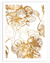 Golden Sakura Flowers Wall Art | Botanical Wall Art in Poster, Frames & Canvas
