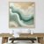 Golden Shoreline - Luxurious Abstract Green and Gold Wall Art Print Print Material