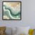 Golden Shoreline - Luxurious Abstract Green and Gold Wall Art Print Print Material