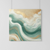 Golden Shoreline - Luxurious Abstract Green and Gold Wall Art Print Print Material