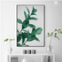 Green Plant Leaves Wall Art