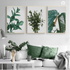 Greenery Set of 3 Leaves Wall Arts