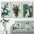Greenery Leaves Wall Art Set of 3 | (Plants & Botanical Wall Art Sets ) | Minimalist Arts