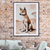 Guardian of the Red Sands - The Dingo – Australian Wildlife Canvas Wall Art Print Decor Framed Poster / 50x70 cm