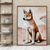 Guardian of the Red Sands - The Dingo – Australian Wildlife Canvas Wall Art Print Decor Stretched Canvas / 40x60 cm