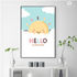 Hello Sunshine Kids Nursery Wall Arts