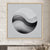 Lunar Horizon Monochrome Abstract Wall Art