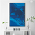 Indigo Sea Fishes Wall Art | Aquamarine Wall Art in Poster, Frames & Canvas