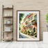 Italian Village Charm Wall Art Print