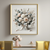 Ivory Grace Bouquet Flower Framed Canvas Wall Art Print Material