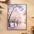 Jacaranda Dreamscape – Spring Trees Botanical Canvas Wall Art Print Decor Print Material