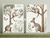 Koala and Kangaroo + Tree Kangaroo & Ground Kangaroo Nursery Wall Art Set of 2 Unframed Poster / 40x60 cm / 16x24″