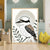 Kookaburra Minimalist Wall Art – Australian Bird Botanical Print Decor Print Material