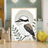 Kookaburra Minimalist Wall Art – Australian Bird Botanical Print Decor