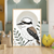 Kookaburra Minimalist Wall Art – Australian Bird Botanical Print Material