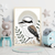 Kookaburra Minimalist Wall Art – Australian Bird Botanical Print Material