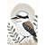 Kookaburra Minimalist Wall Art – Australian Bird Botanical Print Material