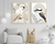 Kookaburra + White Cockatoo Minimalist Nursery Birds Wall Art Set of 2 Print Material