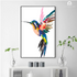 Landing Colourful Bird Wall Art