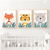 Little Animals Set of 3 Kids Wall Arts | Nursery Wall Art in Poster, Frames & Canvas