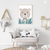 Little Bear Kids Animal Nursery Wall Arts | Animals Wall Art in Poster, Frames & Canvas