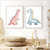 Little Blue & Pink Dinosaurs Set of 2 Kids Wall Arts | Kids Wall Art in Poster, Frames & Canvas