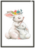 Little Hare With Mum Nursery Wall Art | Kids Wall Art in Poster, Frames & Canvas