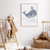 Little Whale Kids Nursery Wall Arts Print Material