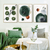Luxury Green Geometric Wall Art Set of 3 | (Geometric Luxurious Abstract Wall Art Sets ) | Minimalist Arts