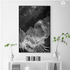 Malign Abstract Black And White Wall Art