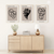 Matisse Inspired Wall Art Set of 3 | (Line Silhouette Living Room Wall Art Sets ) | Minimalist Arts