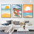 Meridiem Sun Wall Art | Beach Vibes Wall Art in Poster, Frames & Canvas
