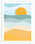 Meridiem Sun Wall Art | Beach Vibes Wall Art in Poster, Frames & Canvas