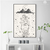 Mesmeric Woman Line Art | Boho Celestial Wall Art in Poster, Frames & Canvas