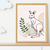 Minimalist Kangaroo Line Art – Australian Wildlife Botanical Print Decor Print Material