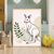 Minimalist Kangaroo Line Art – Australian Wildlife Botanical Print Decor Print Material