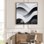 Monochrome Wavescape Abstract Mountain Wall Art Print Material