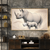 Mother and Calf Rhino Wall Art Print Print Material